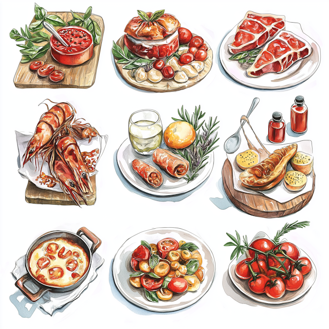 Gourmet Food Grid