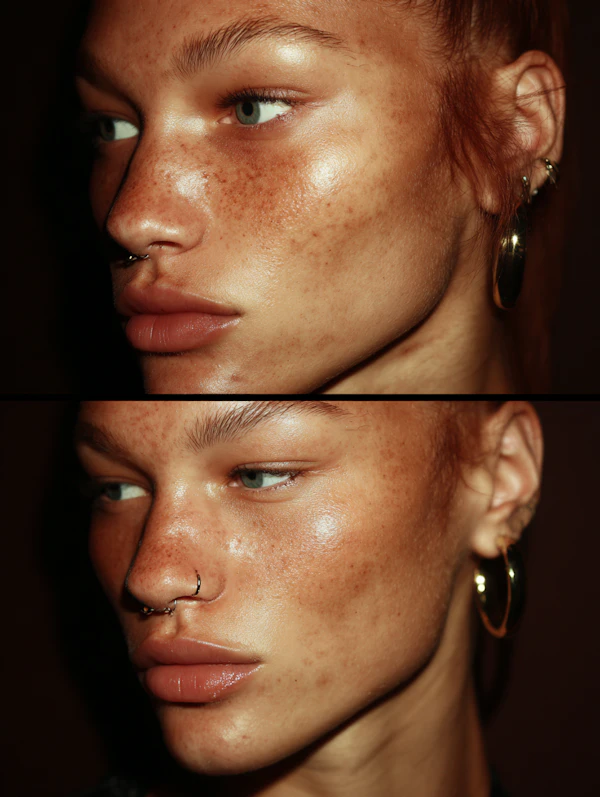 Close-Up of Face Details