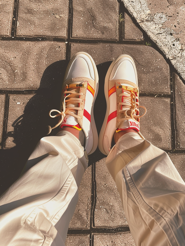 Stylish Sneakers in Sunlight