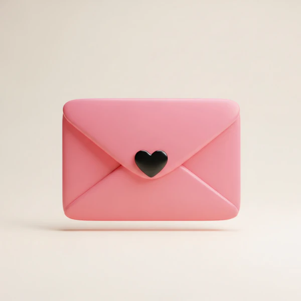 Pink Envelope Clutch
