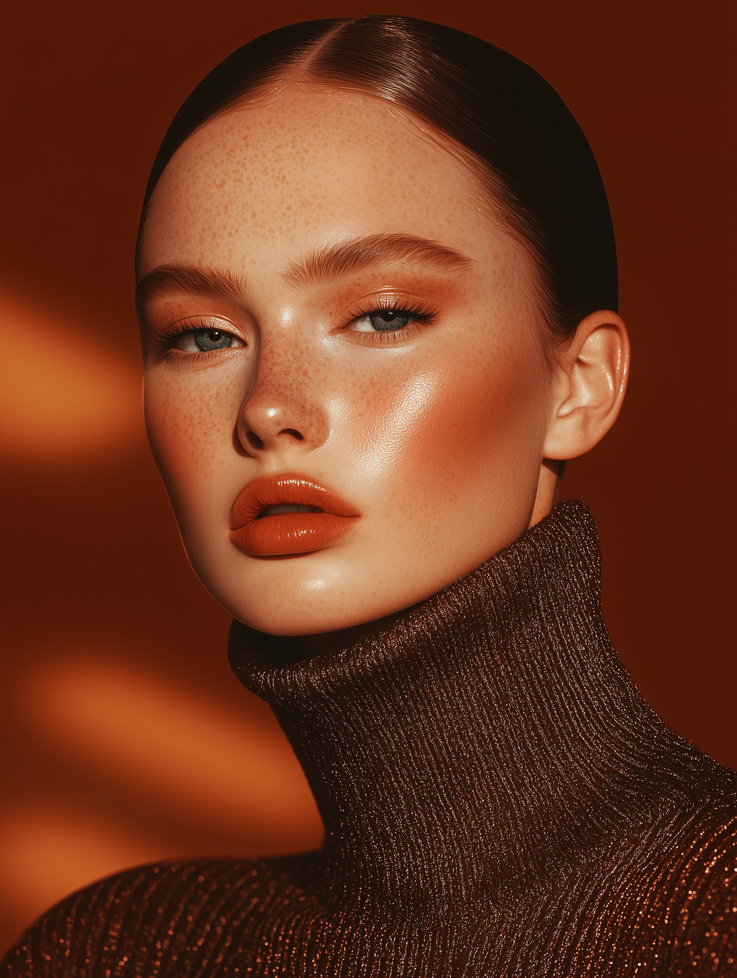 Close-up Portrait with Warm Tones