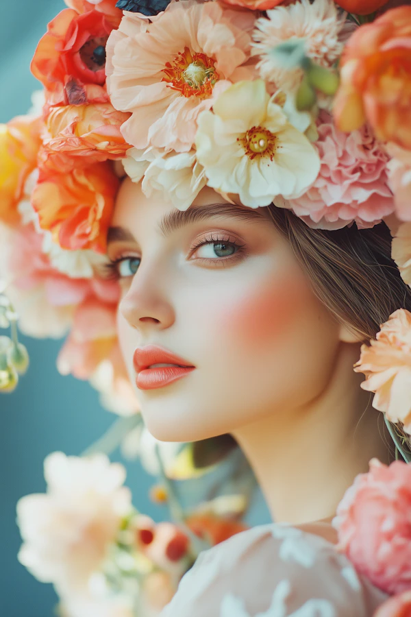 Floral Headdress Portrait