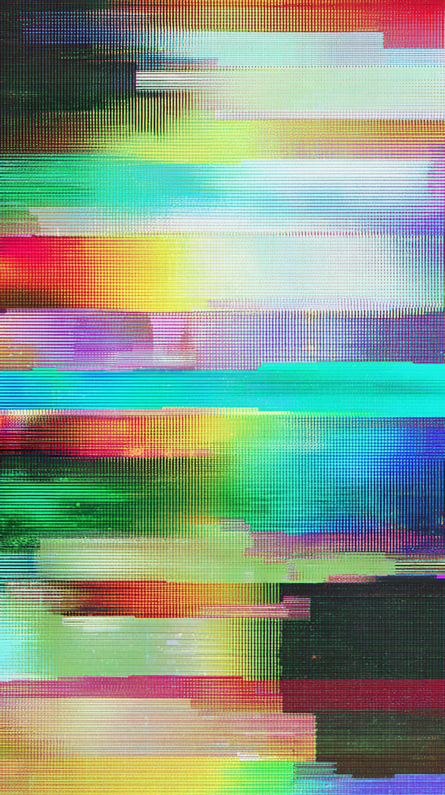 Vibrant Abstract Glitch