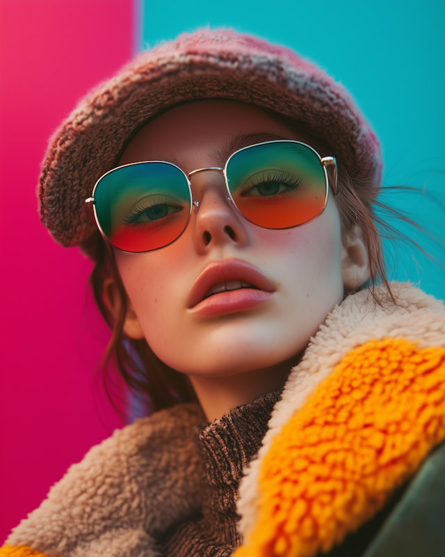 Vibrant Fashion Portrait