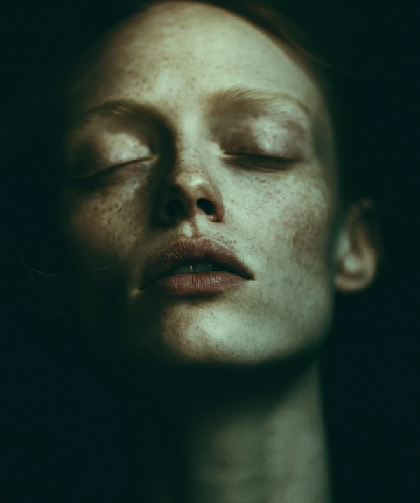 Serene Portrait Close-Up