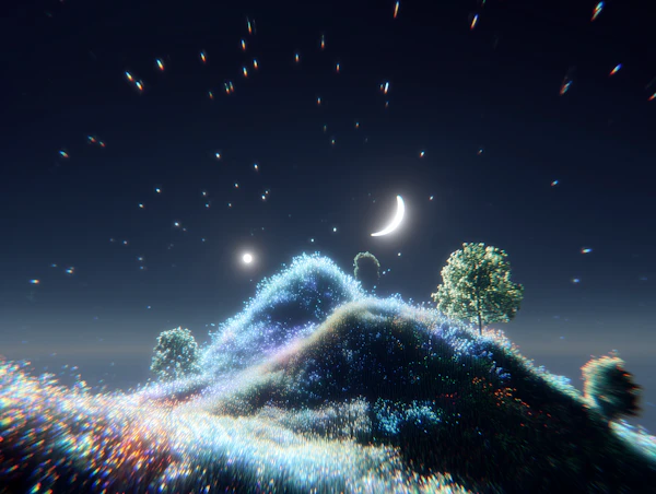 Bioluminescent Hillscape