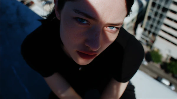 Dramatic Rooftop Portrait