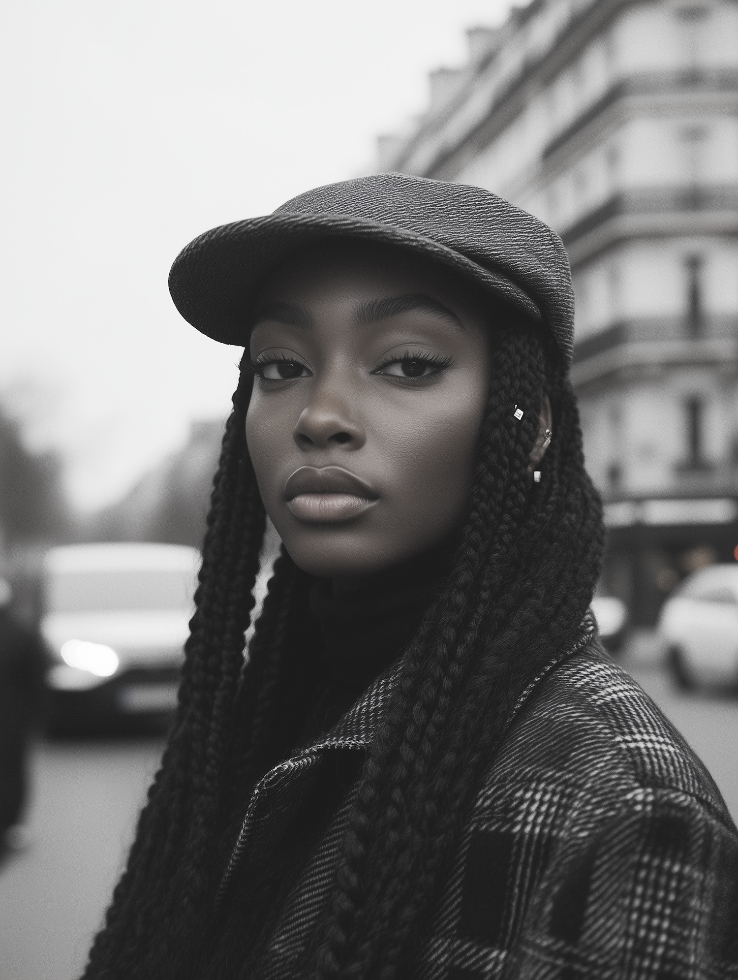 Stylish Woman in Urban Setting