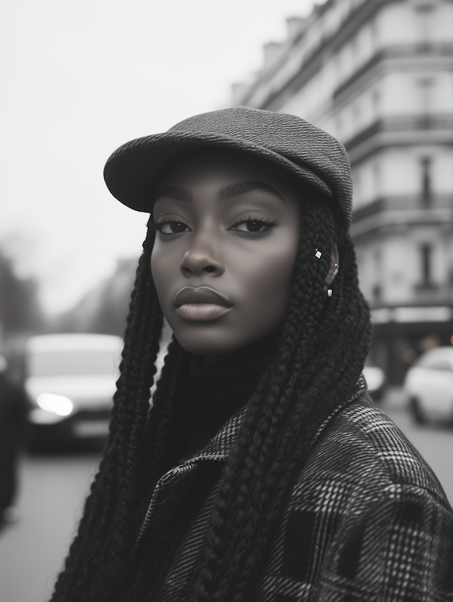 Stylish Woman in Urban Setting