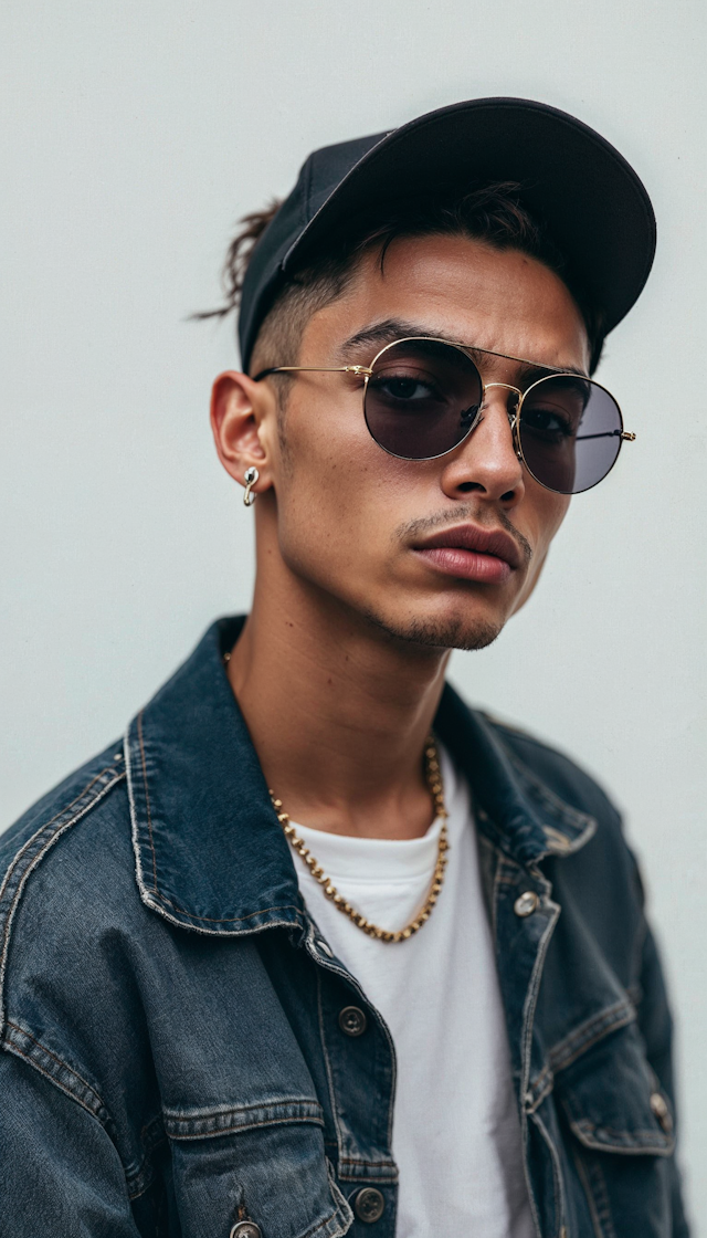 Stylish Young Man in Denim