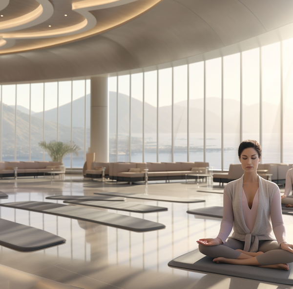 Tranquil Meditation Retreat with Mountain View