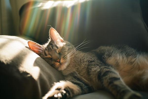 Serene Sleeping Cat