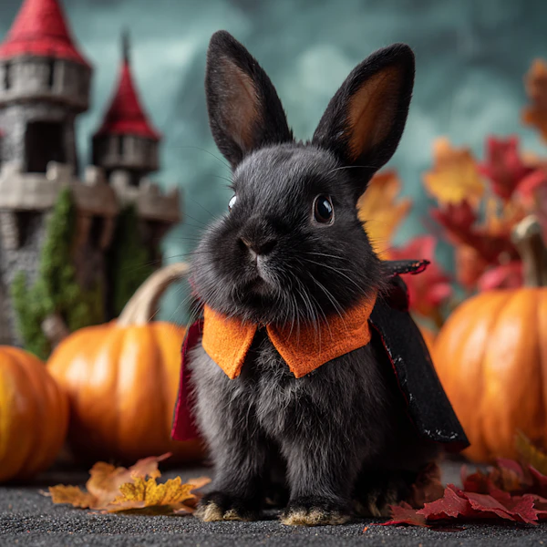 Halloween Rabbit Scene