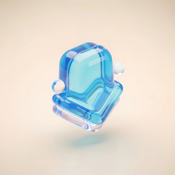 Futuristic Blue Object