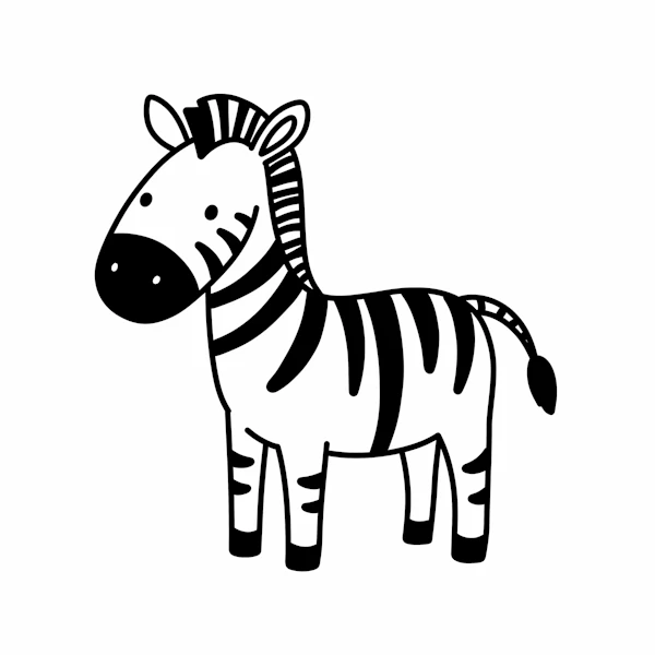 Cartoon Zebra Illustration
