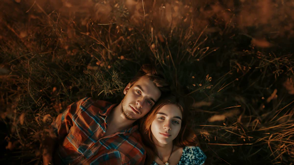 Autumn Embrace: Tranquility in Orange and Brown