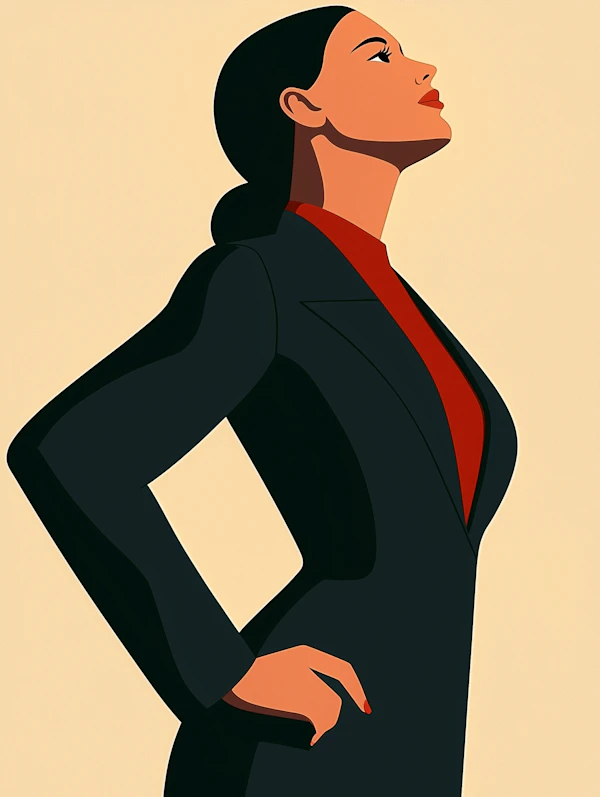 Confident Woman Illustration