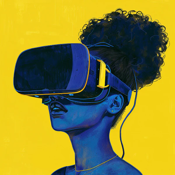 Futuristic VR Portrait