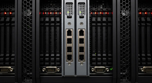 Server Rack Close-Up