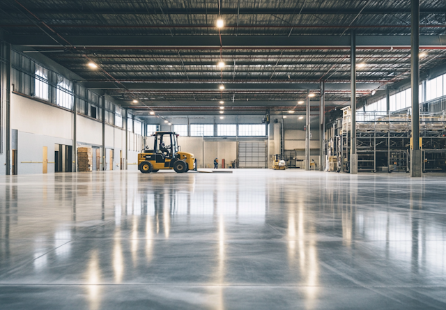 Industrial Warehouse with Forklift