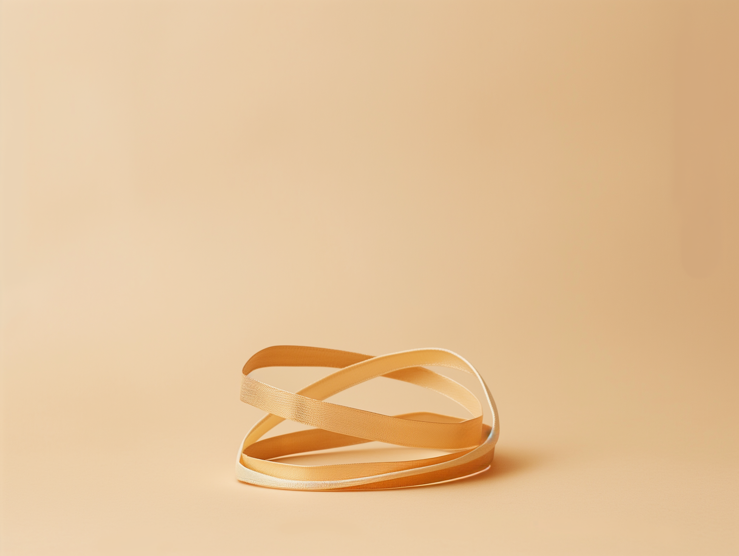 Golden Satin Ribbon