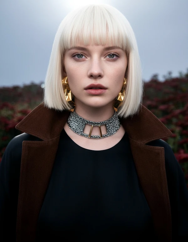 Blonde Bob Portrait