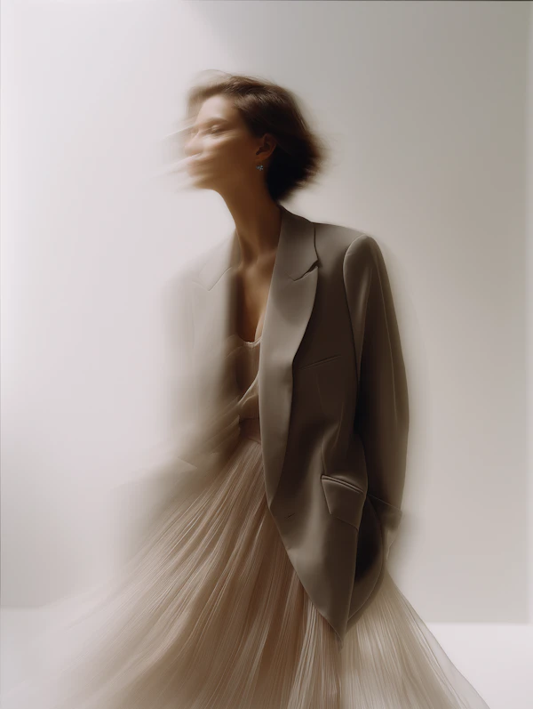 Blurred Model in Motion
