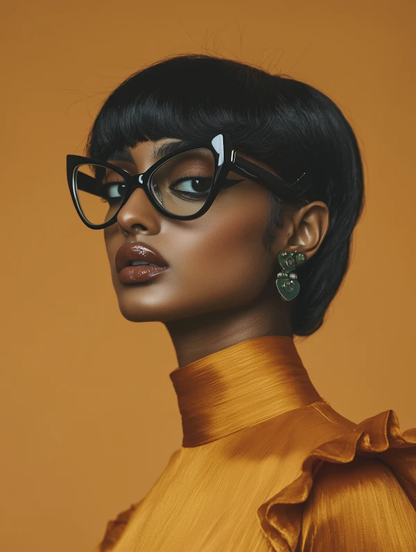 Chic Portrait in Yellow