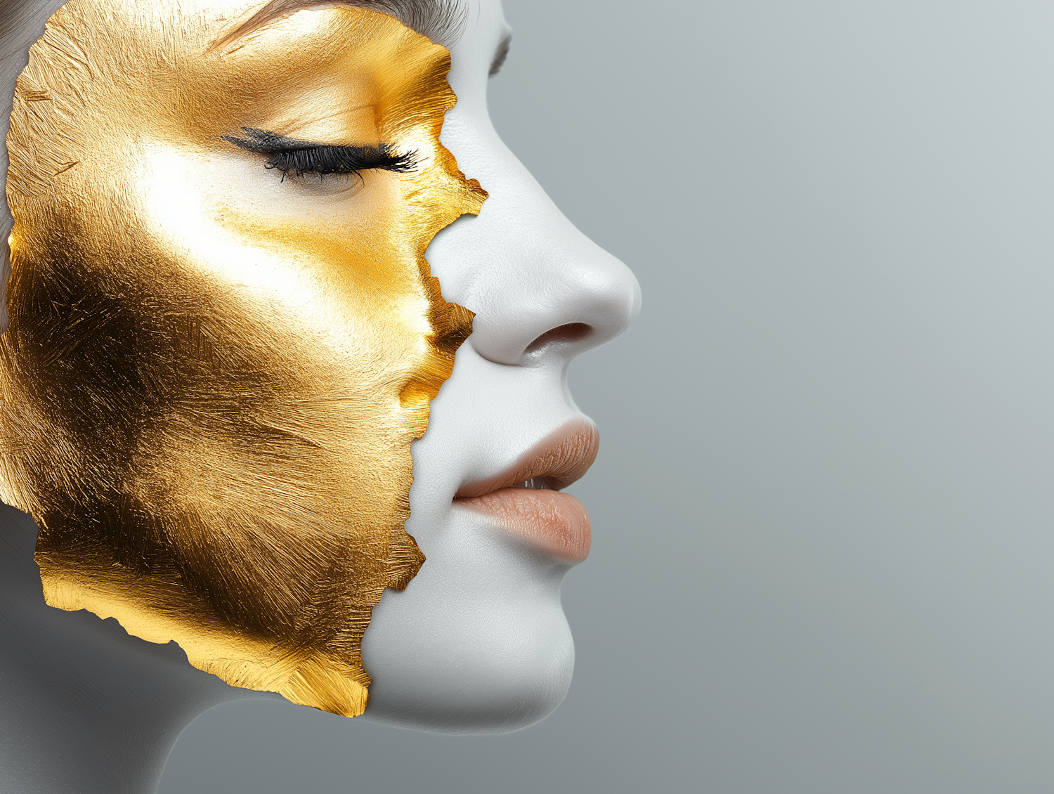 Gold Leaf Face Profile