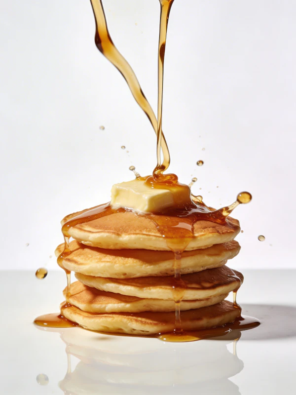 Golden Pancake Stack