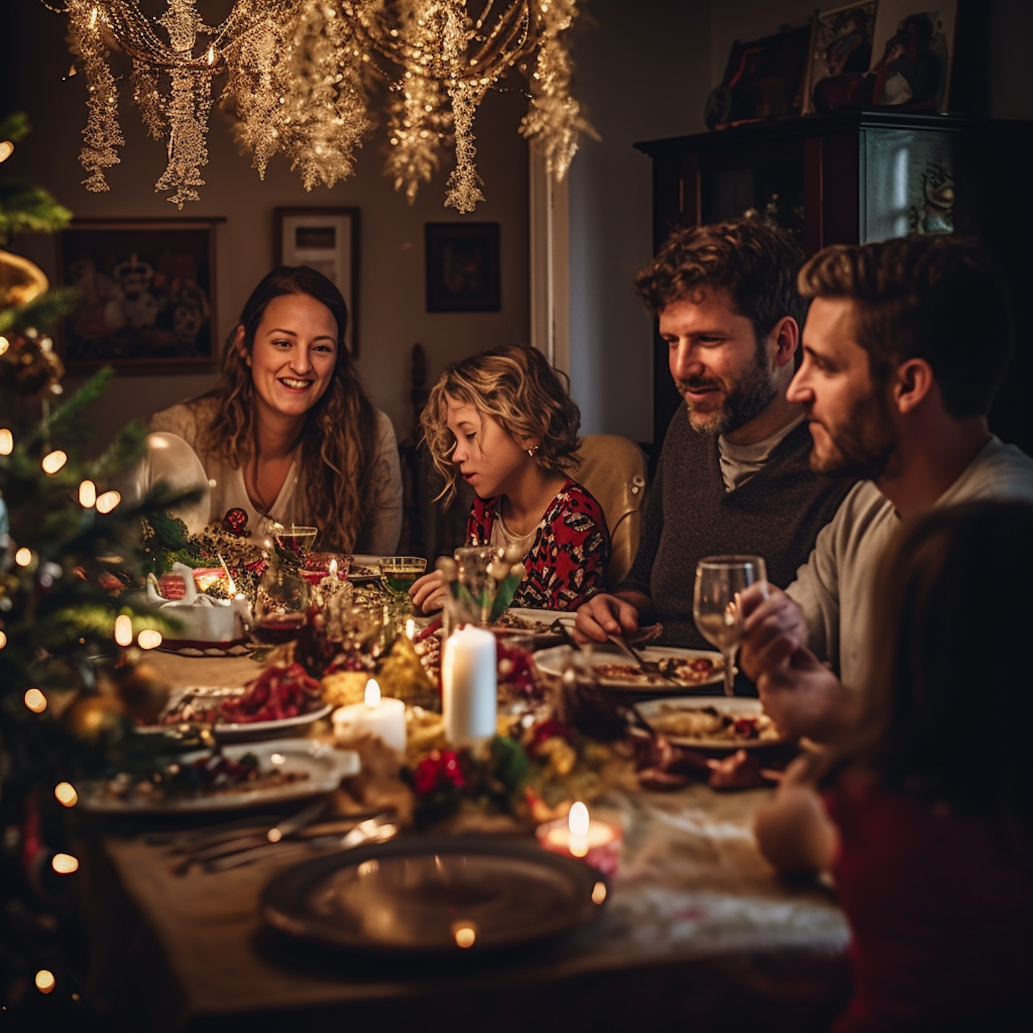 Holiday Heartwarmth: A Family's Festive Dinner