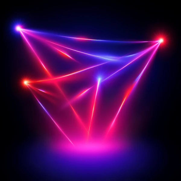 Futuristic Light Beams