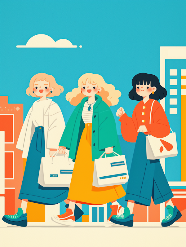 Young Women Shopping