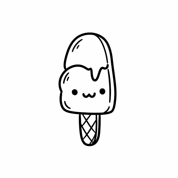 Smiling Ice Cream Cone