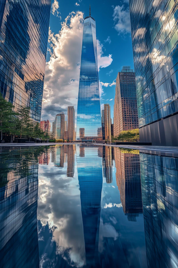 Modern Cityscape with Skyscraper