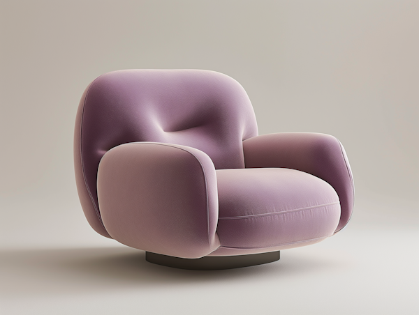 Modern Pastel Purple Chair