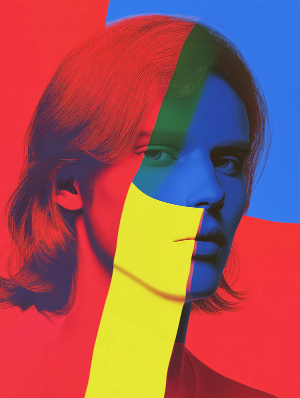 Abstract Color Portrait