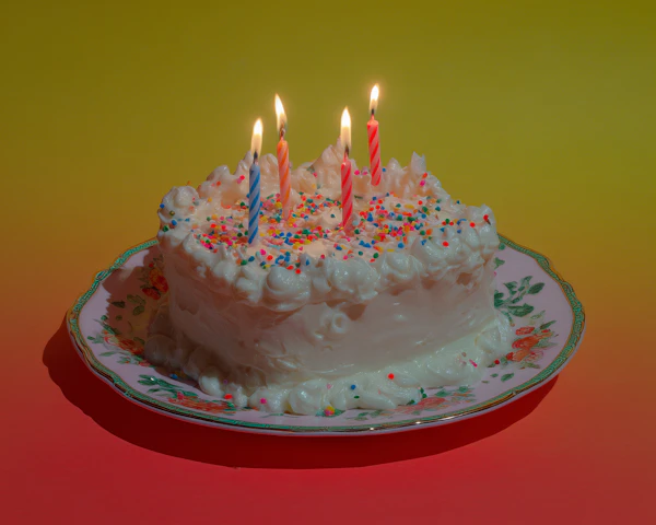 Birthday Cake with Candles