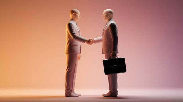 Business Handshake Art