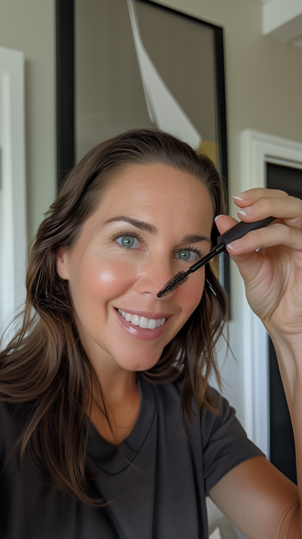 Woman Applying Mascara