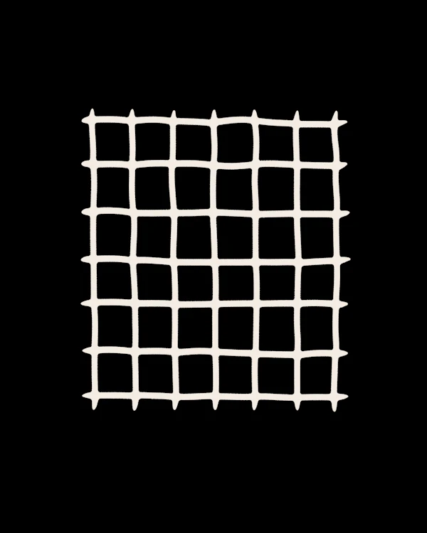 Hand-Drawn Grid Art