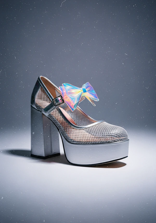 Stylish Silver Heel