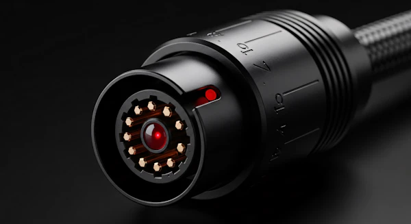 High-Tech Connector Close-Up