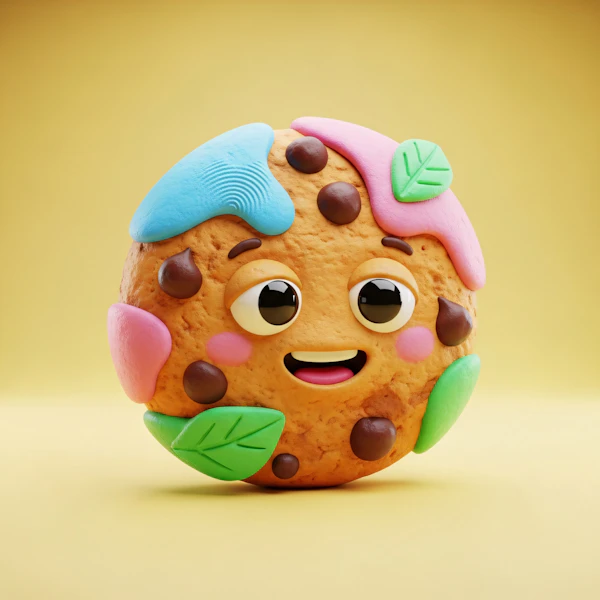 Cheerful Cookie Character