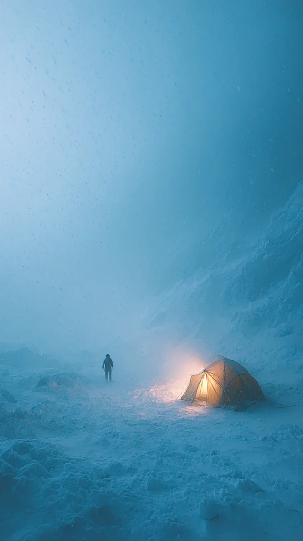 Solitary Winter Camp