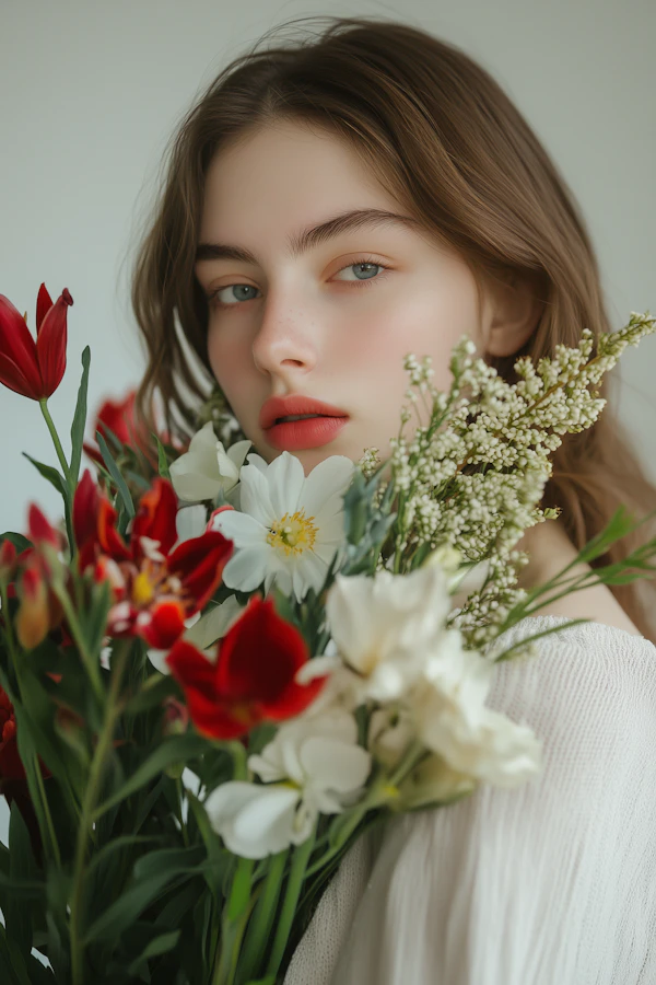 Woman with Flowers