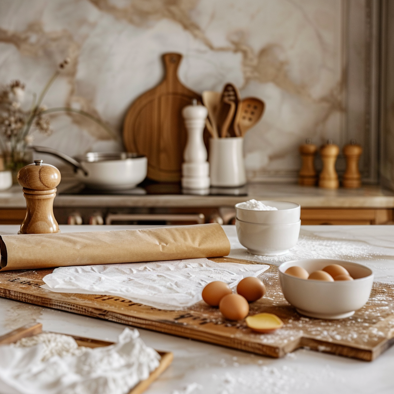 Homely Kitchen Baking Scene