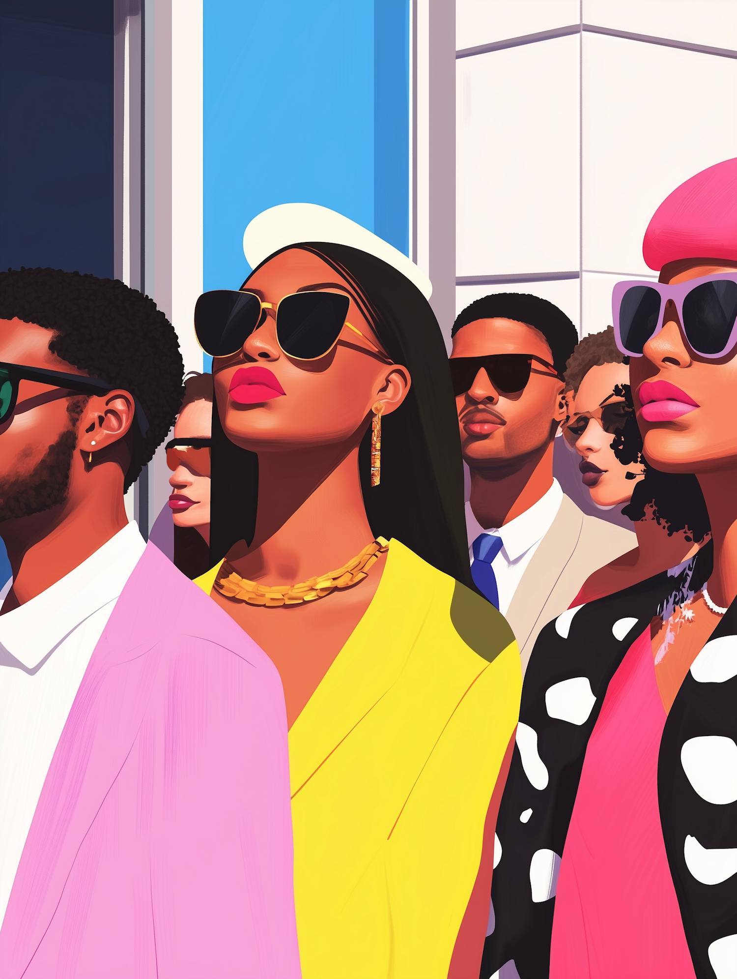 Fashionable Characters Illustration