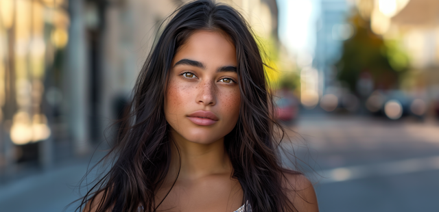 Serene Young Woman Portrait