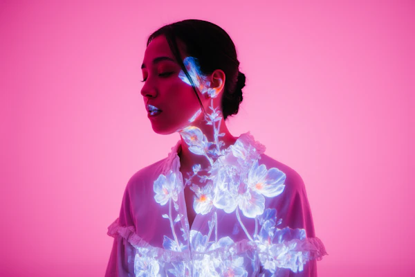 Ethereal Floral Projection